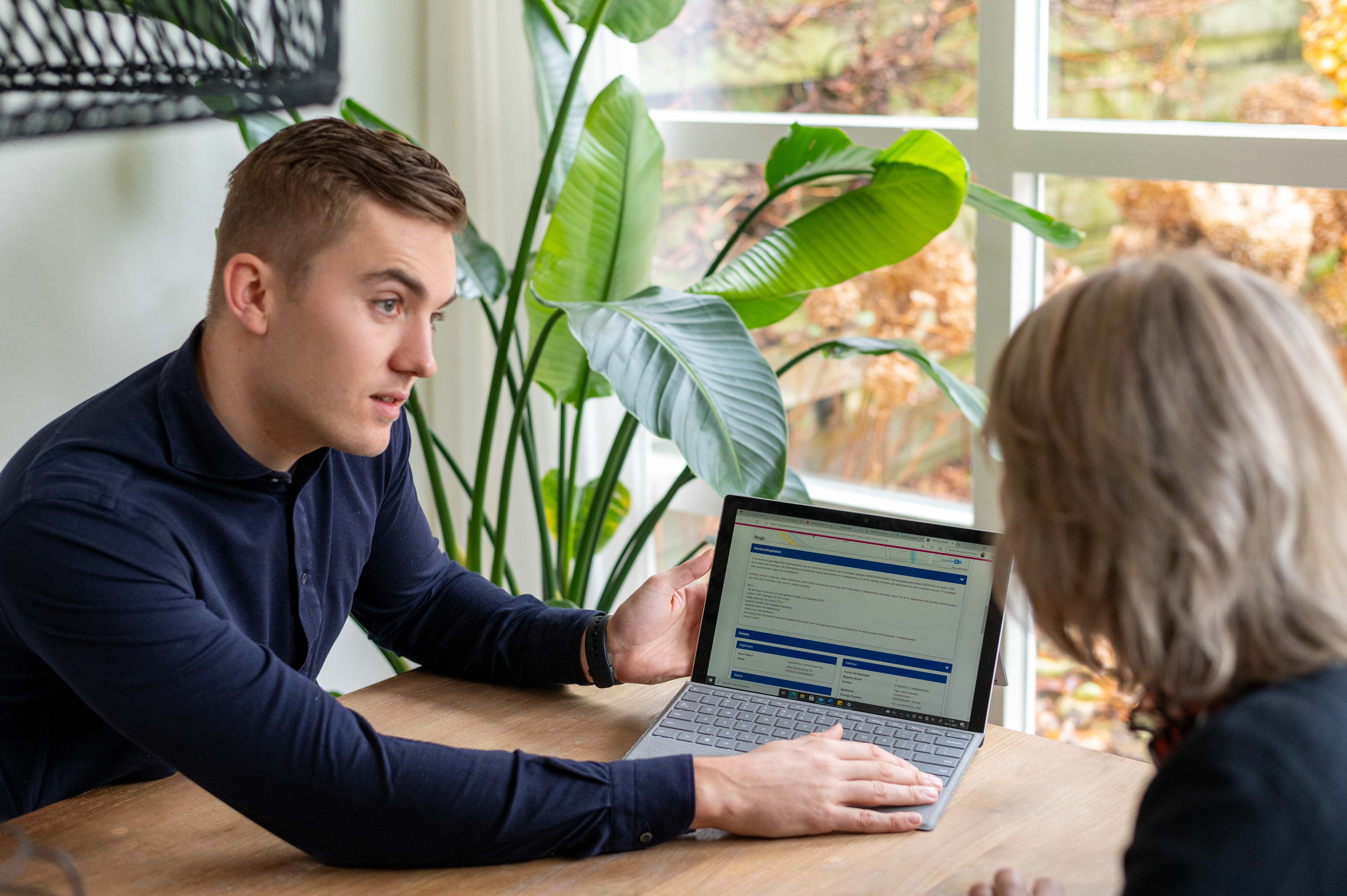 RJ Makelaardij verkoopgesprek met klant